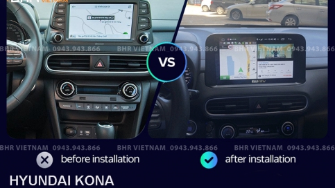 Màn hình DVD Android liền camera 360 xe Hyundai Kona 2018 - nay | Elliview S4 Basic